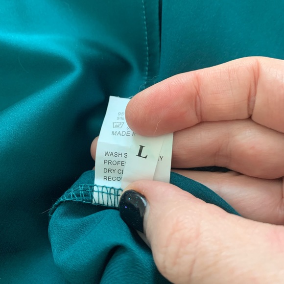 Sleeveless spaghetti strap satin dress green - Picture 5 of 7